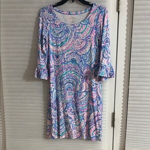 Lilly Pulitzer Multicolor Patterned Midi Dress